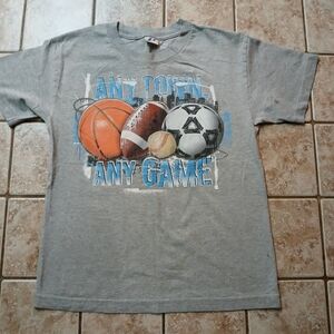 #0165 Boys  Any Town Any Game Gray ProSpirit T-Shirt
